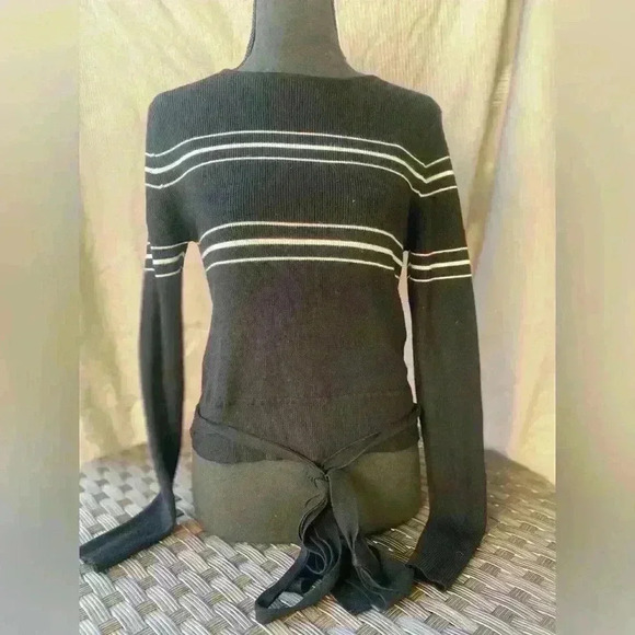 Zara belted crop sweater sz L - Picture 1 of 4